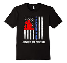 I Stand for the Anthem and Kneel for the Cross US Flag Shirt
