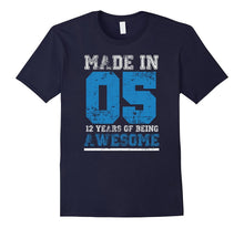 12th Birthday Gift T-Shirt Made in 05 12 Years Awesome Tees