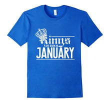 Kings Are Born in January Birthday Shirt