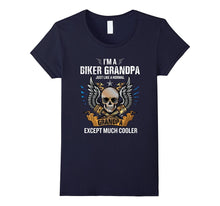 I'm a Biker Grandpa T-Shirt Funny Quote Rider Motorcycle Tee