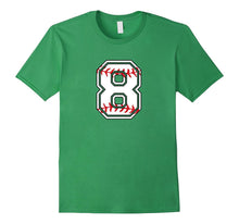 Number Birthday T-Shirt 8 Years Old Baseball Tee