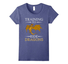 Funny Training to Ride Dragons T-Shirt Geek Nerd Gamer Gift