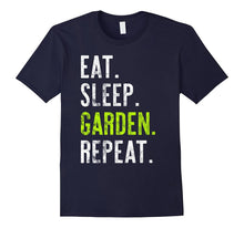 Eat Sleep Garden Repeat Distressed Tshirt Gift