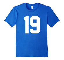 #19 Team Sports Jersey Number Front & Back Player / Fan Tee