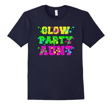 Glow Party Aunt Kids Birthday T Shirt