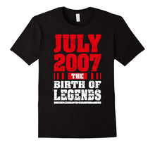 10 Years Old Kid Birthday Gift T-Shirt Born in July 2007 Tee