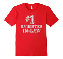 #1 Daughter-In-Law T Shirt -Number One Mother's Day Gift Tee