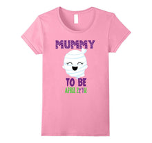 Halloween Pregnancy Shirt Mom Mummy to Be Due April 2018