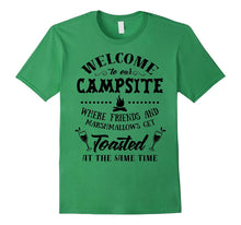 Funny Camping Shirt Welcome to Campsite Friends Get Toasted