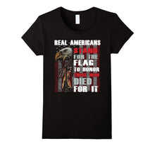 Real Americans Stand for the Flag Veterans Halloween T Shirt