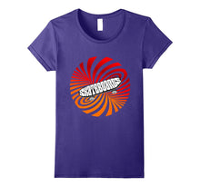 Skateboard Retro Illusion Red 70th Disco Skater LOL T-Shirt