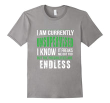 Currently Unsupervised Shirt Funny Sarcastic Humor Adult Tee