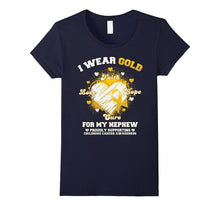 I Wear Gold for My Nephew Childhood Cancer Awareness T-Shirt
