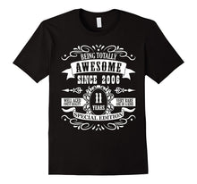 11th Birthday Gift T-Shirt Awesome Since 2006 Tee 11 Yr Olds