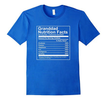 Granddad Nutrition Facts Shirt Nutritional Father's Day Gift