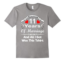 11th Eleven Wedding Anniversary Tshirt Marriage Husband Wife