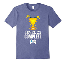 Funny Level 22 Complete T-Shirt 22th Birthday Gamer Gift Tee