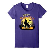 Happy Howl-Ween Awesome Wolf Lover Pumpkin T-Shirt