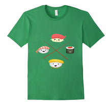 4 Sushi Emoji Japan Manga Chopsticks Fish T Shirt Asia