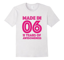 11th Birthday Shirt Gift Age 11 Year Old Girls Tshirt Tee
