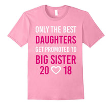 Promoted to Big Sister Shirt 2018 Hearts