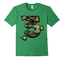 Fifth Birthday Party 5th Camoflauge T-Shirt Born 2012