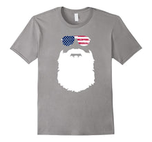 'Merica Sunglasses & Beard Patriotic T-Shirt American Pride