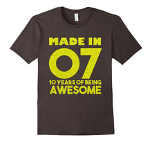 10th Birthday Gift T-Shirt Made in 2007 Awesome 10 Years Old