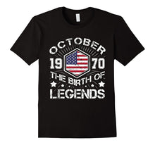 October 1970 the Birth of Legends , 47 Years Old T-Shirt