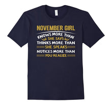 NOVEMBER GIRL Knows More Than She Says, Speaks, You Realize