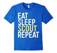 Eat Sleep Scout Repeat T-Shirt Funny Scouting Gift Shirt