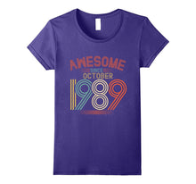 Awesome Since October 1989 Funny T-Shirt 28th Birthday Tee