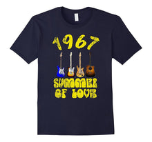 1967 Summer of Love Guitar Band Music T-Shirt Vintage Retro