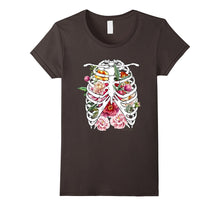 Flower Skull T-Shirt Sugar With Roses for Women Girls Mens