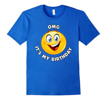 OMG It's My Birthday Super Happy Emoji T-Shirt