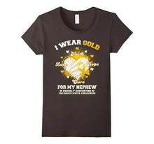 I Wear Gold for My Nephew Childhood Cancer Awareness T-Shirt