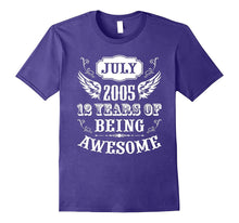 12 Years of Being Awesome Gift July 2005 Birthday T-Shirt