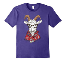 Hipster Goat With Ugly Christmas Sweater on T-Shirt