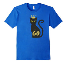 Black Cat 60th Birthday Gift for Ladies T-Shirt