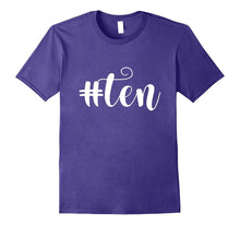 10th Birthday Girls Shirt Gift Kids Hashtag Milestone Ten 10