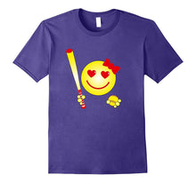 Cute Emoticon Softball Player T Shirt Girls Teens Funny Tee