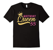 Cute Birthday Queen 55th Birthday T-Shirts Gold Tiara Crown