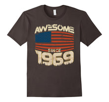 Awesome Since 1969 American Flag 48th Birthday 48 Years Old