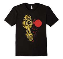 Hand Drawn Art Foosball Man Kicks Ball Cartoon T-Shirt