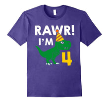 4th Birthday Boy of Dinosaurs T-Shirt 4 Years Old Dinosaurs