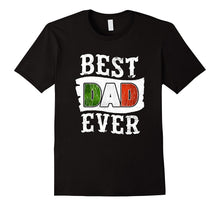 Men's Best Dad Ever Father's Day T-Shirt Italian Flag Italy Italia