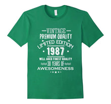 1987 T-Shirt for Men/Women. 30th Birthday Gift Ideas.
