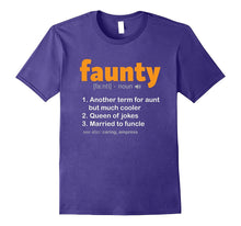 Faunty T-Shirt Fun Aunt Definition Funny Funcle Wife Tee