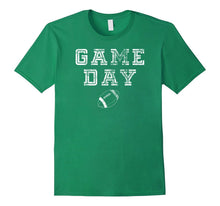 Game Day Football T-Shirt With Distressed for Football Fans