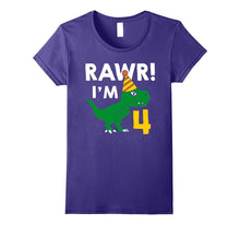 4th Birthday Boy of Dinosaurs T-Shirt 4 Years Old Dinosaurs
